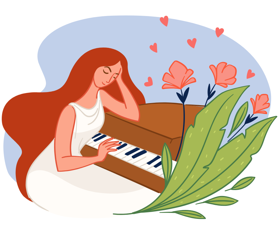 lady playing piano